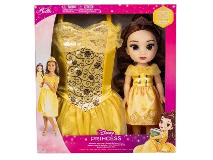 Disney Kráska a zviera Bábika Belle + kostým 38cm