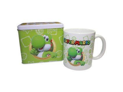 Nintendo Super Mario Bros Yoshi Hrnček + sada peňazí