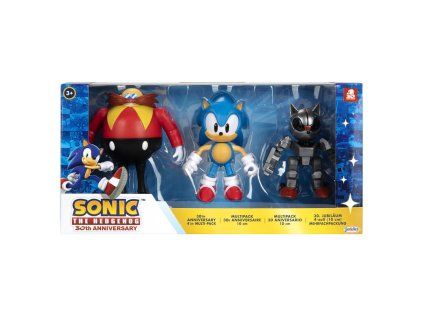 Sonic The Hedgehog 30th Anniversary pack 3 figúrky 10cm