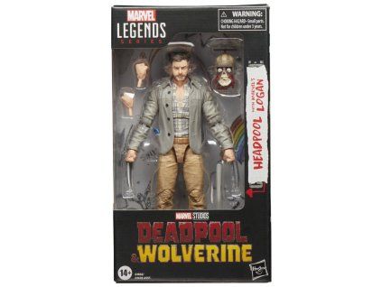 Séria Marvel Legends Deadpool a Wolverine - Headpool s figúrkou Marvels Logan 15cm