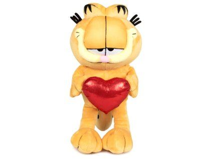 Garfield srdce mäkká plyšová hračka 30cm