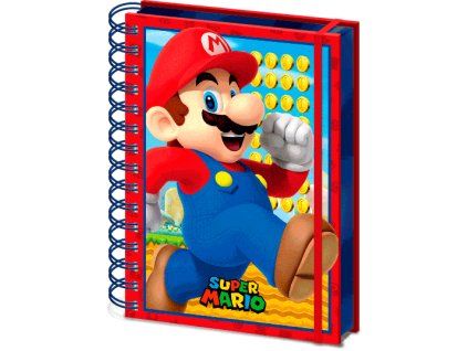Zápisník Super Mario Bros vo formáte A5 s lentikulárnym efektom