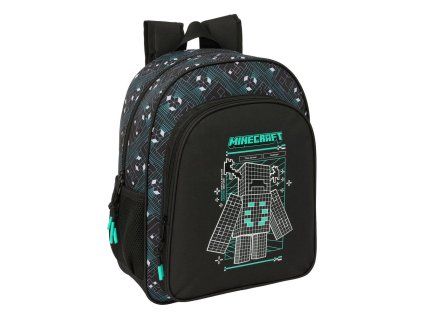 Batoh s motívom hry Minecraft, prispôsobiteľný veľkosti obrazovky, 38 cm