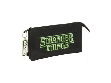 Puzdro na ceruzky s motívom seriálu Stranger Things (trojité)