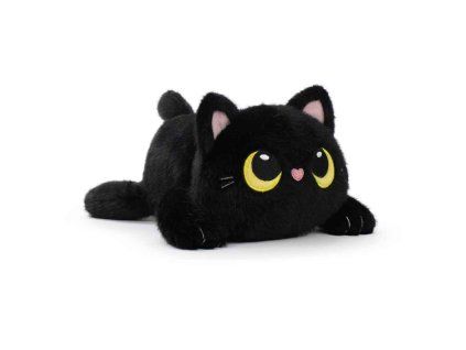 Plyšová hračka „Mushy Friends“ – čierna mačka, 28 cm