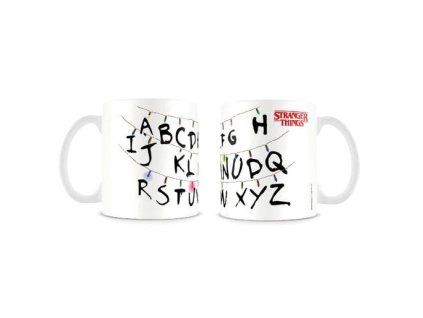 Hrnček s abecedou Stranger Things