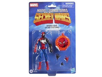Marvel Legends Series Secret Wars Spiderman Kostým mimozemšťana 15cm