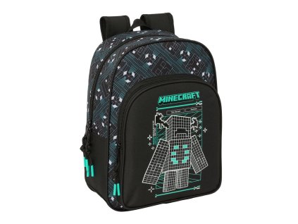 Batoh s motívom hry Minecraft, prispôsobiteľný veľkosti obrazovky, 34 cm
