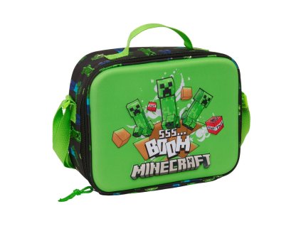 3D termo taška na obed s motívom Minecraftu