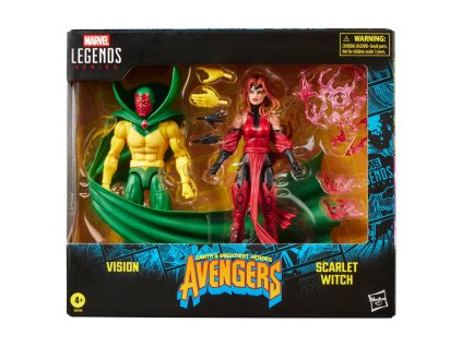 Séria Marvel Legends: Avengers – Najmocnejší hrdinovia Zeme – balenie s figúrkami Vision a Scarlet Witch, 2 figúrky, 15 cm