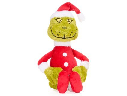 Plyšová hračka Grinch ako Santa, 50 cm