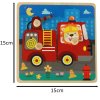 Puzzle drewniane sorter ukladanka straz pozarna 147835